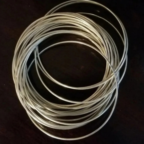 Silpada Sterling Silver 21-Bangle Bracelet - Picture 3 of 9